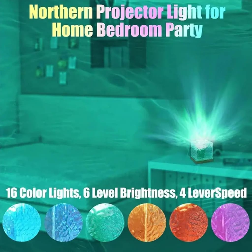 AuroraBoreal Northern Lights Projector - Bluetooth White Noise Night Light