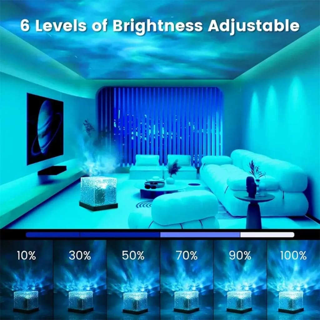 AuroraBoreal Northern Lights Projector - Bluetooth White Noise Night Light